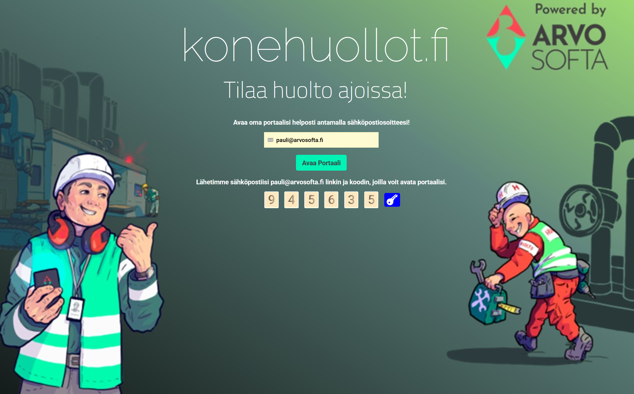 Konehuoltojen tilauskanava